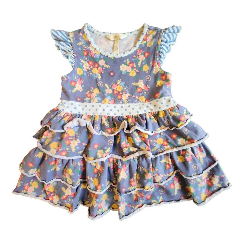 NWOT Matilda Jane Monologue Tunic Girls Make Believe Tiered Flutter‎ Sleeve Sz 6